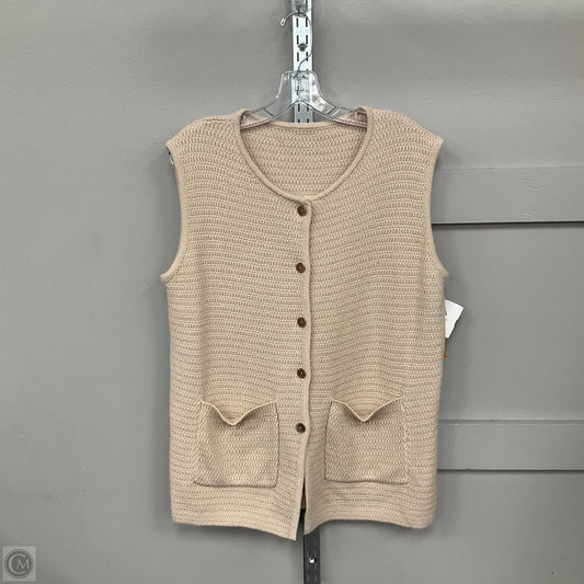 Sweater Short Sleeve By Clothes Mentor In Cream, Size: Xxl