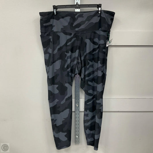 Athletic Leggings By Old Navy In Black & Grey, Size: Xxl