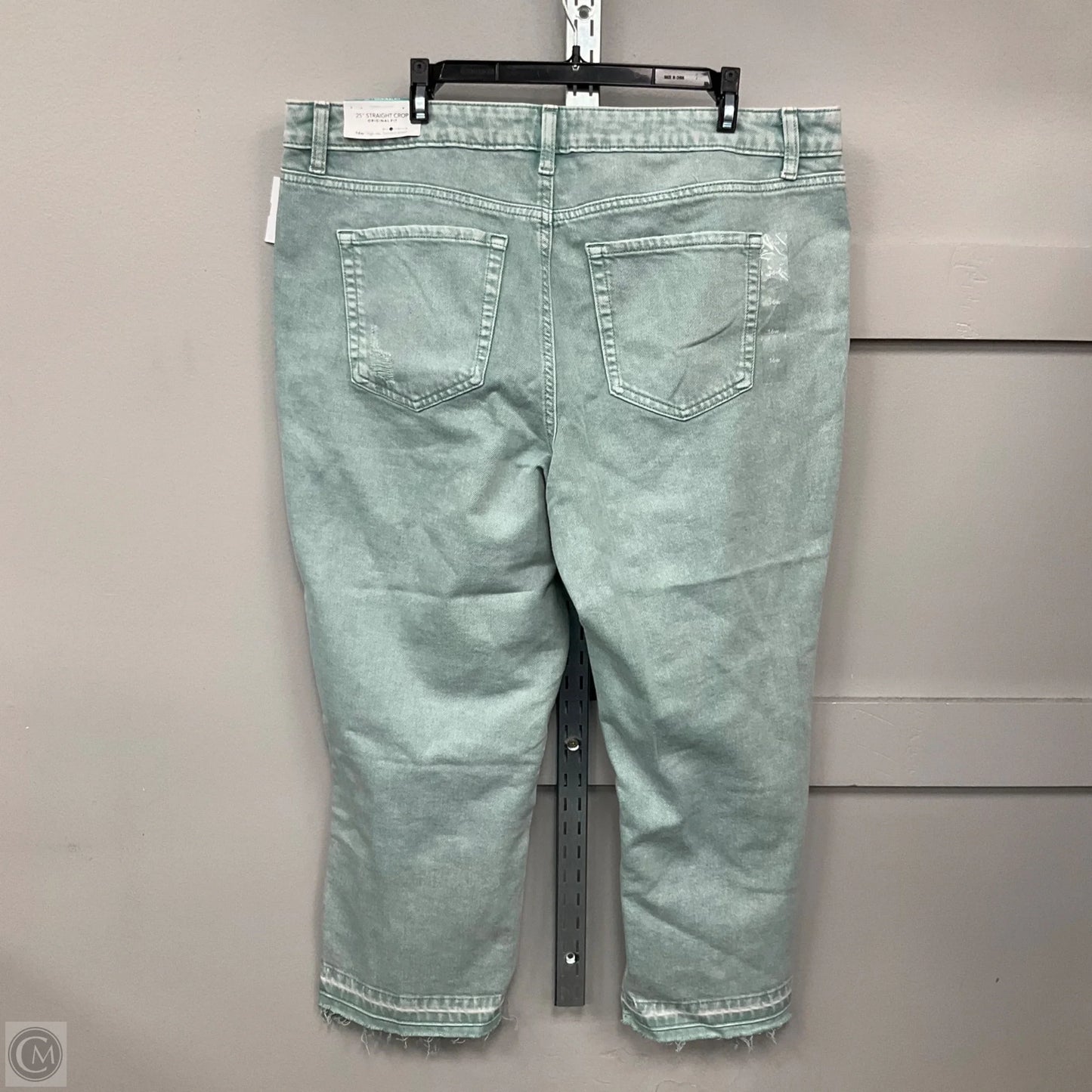 Jeans Straight By Maurices In Green, Size: 16W