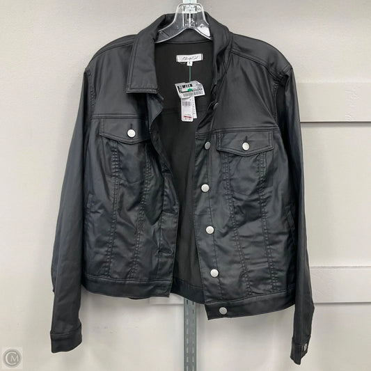 Jacket Leather By A Beautiful Soul In Black, Size: 1x