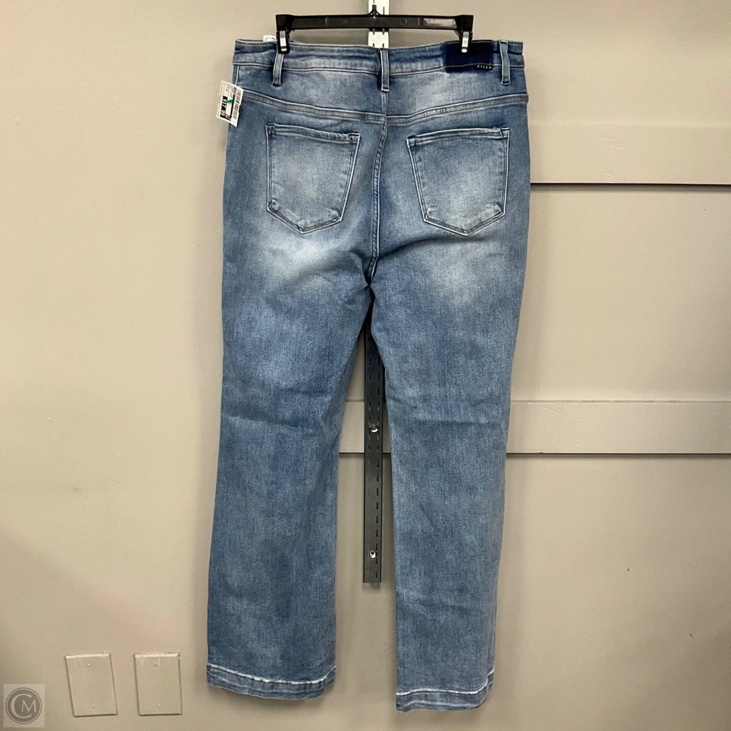 Jeans Wide Leg By Risen In Blue Denim, Size: 1x