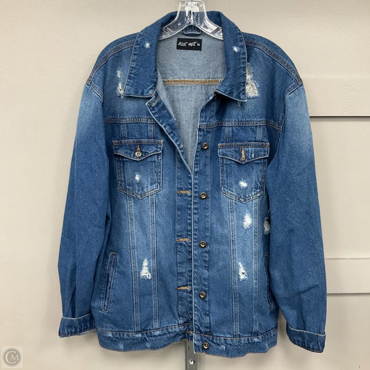 Jacket Denim By Blue Age In Blue Denim, Size: Xl long