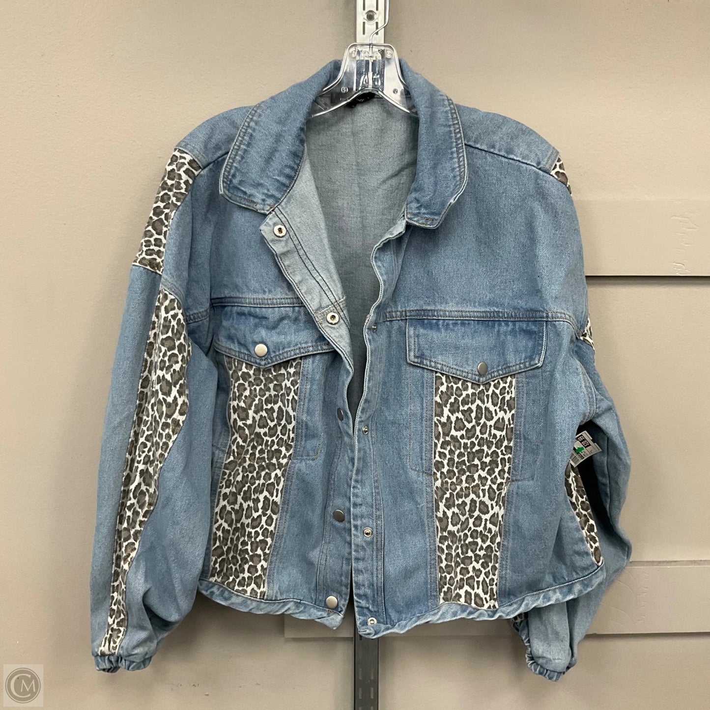 Jacket Denim By Mittoshop In Blue Denim, Size: L