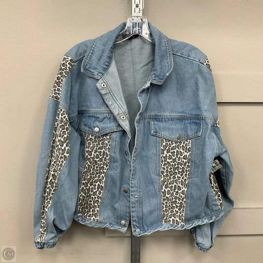 Jacket Denim By Mittoshop In Blue Denim, Size: L