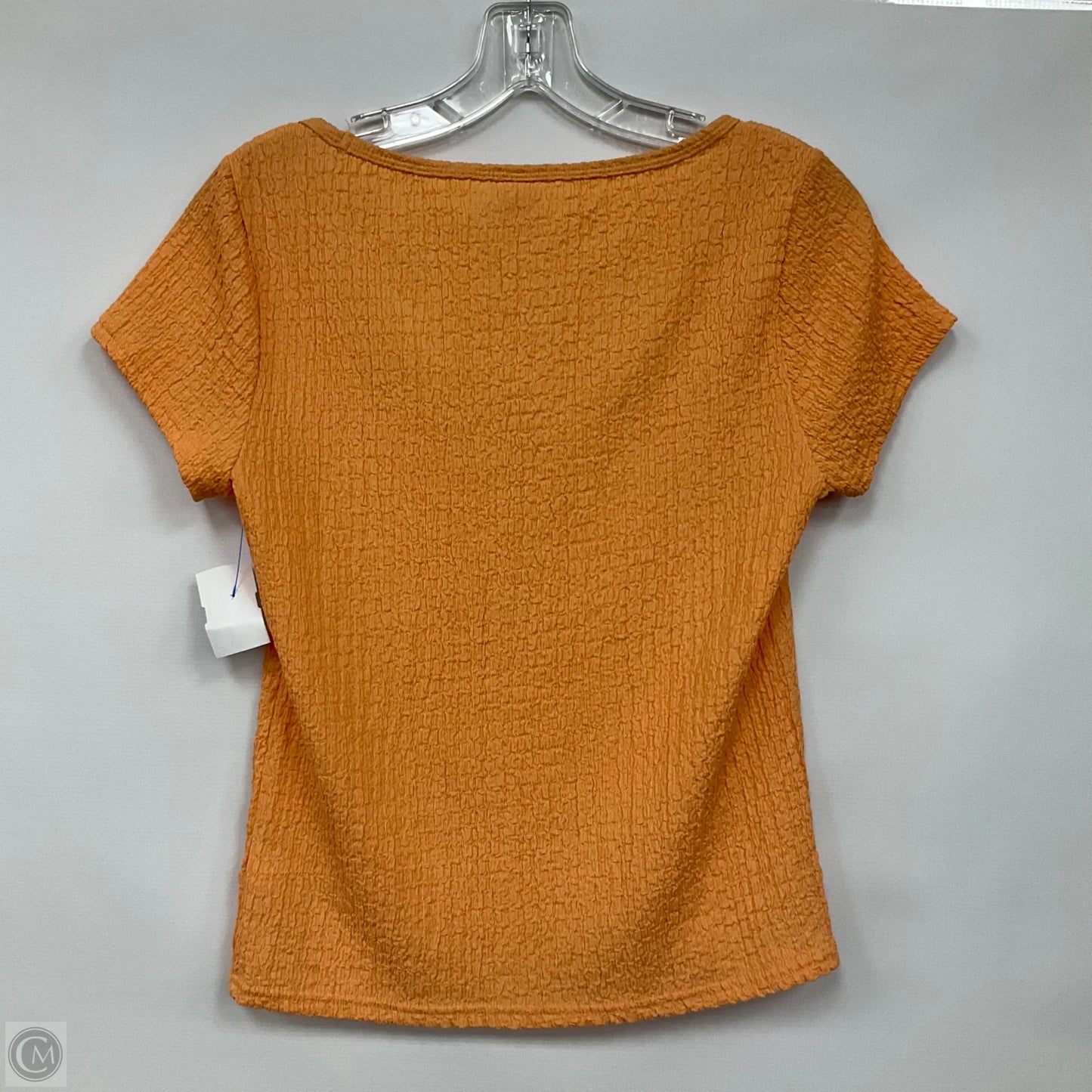 Top Short Sleeve By Old Navy In Orange, Size: M