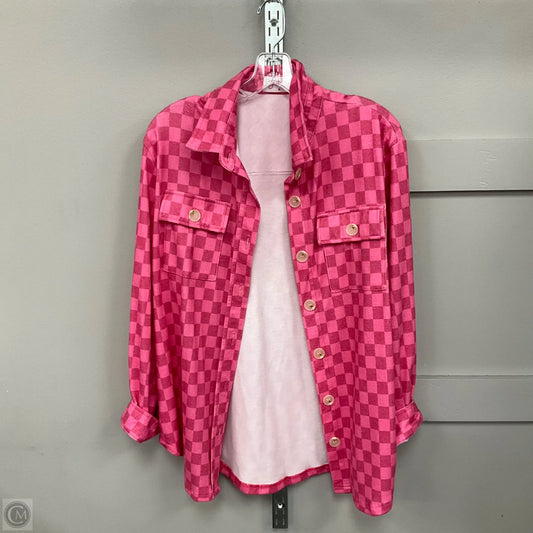 Jacket Shirt By Jess Lea In Pink, Size: M