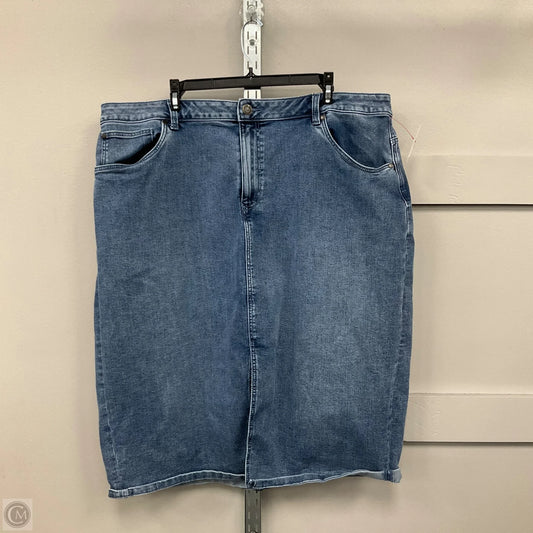 Dress Casual Maxi By Ophelia Roe In Blue Denim, Size: 20