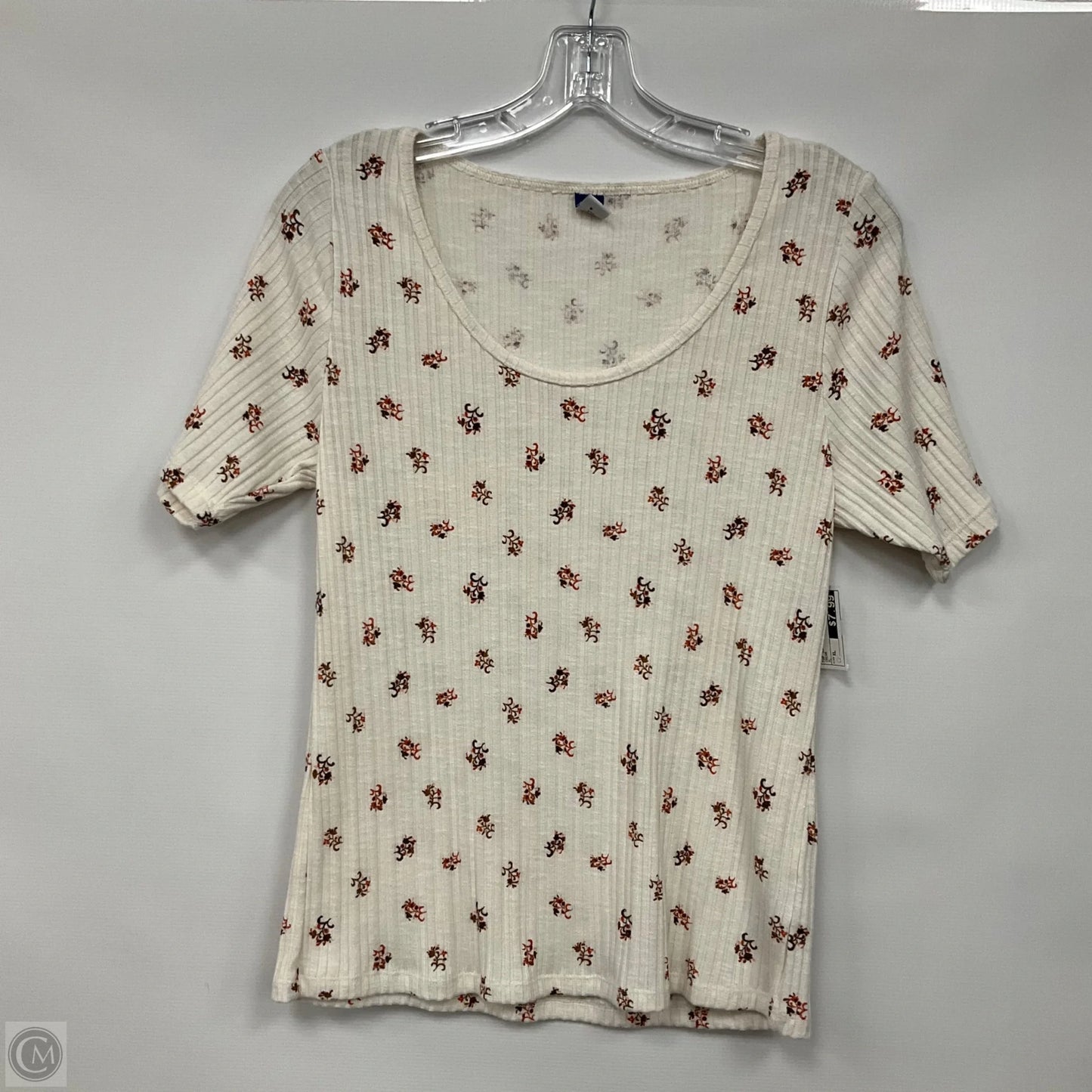 Top Short Sleeve By Old Navy In Cream, Size: Xl