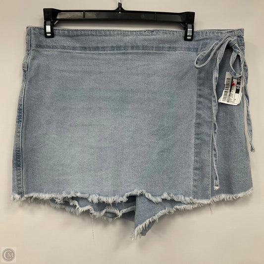 Skort By Madden Nyc In Blue Denim, Size: M