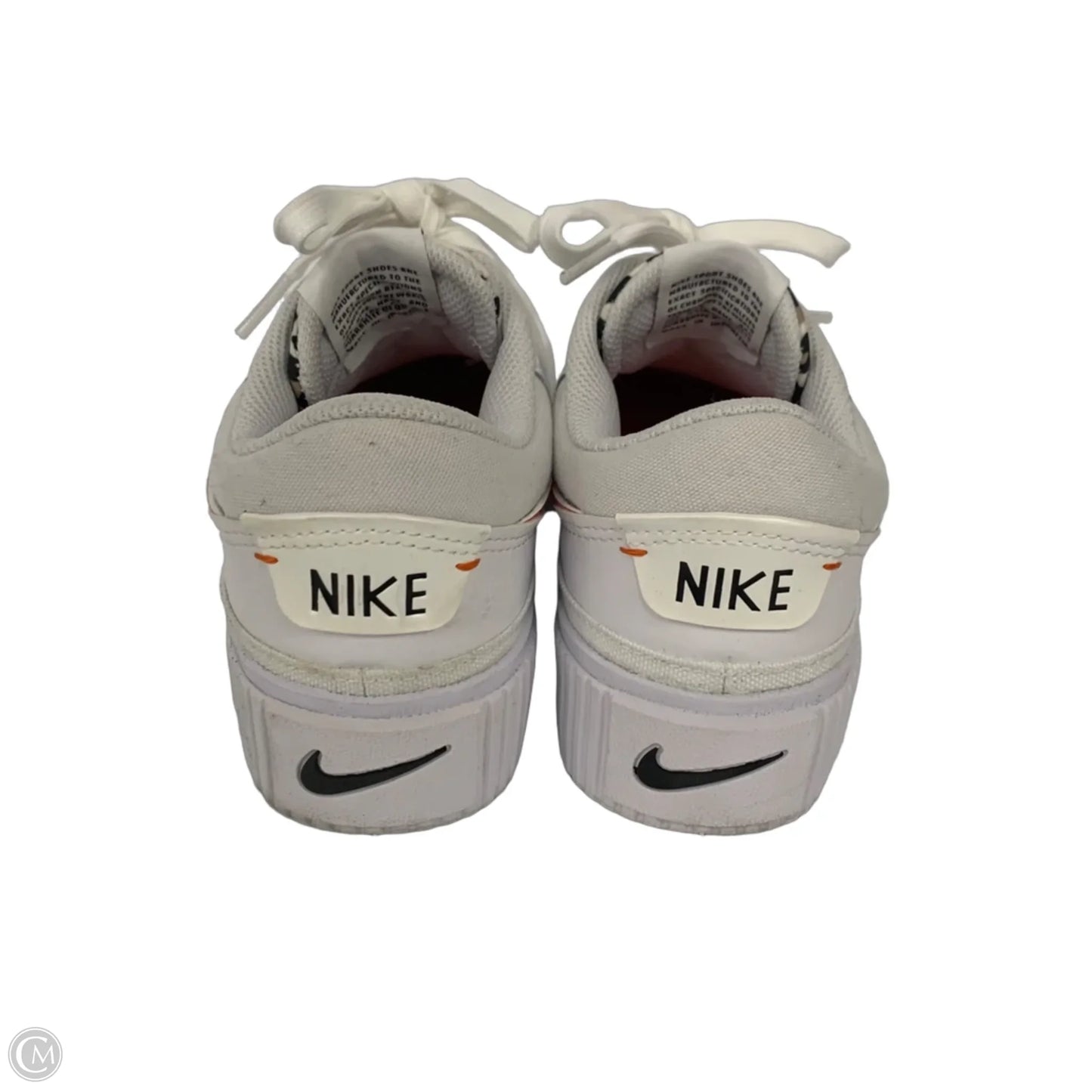Shoes Athletic By Nike In White, Size: 6