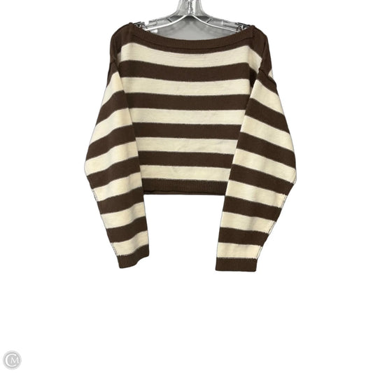 Sweater By Blu Pepper In Striped Pattern, Size: Xl
