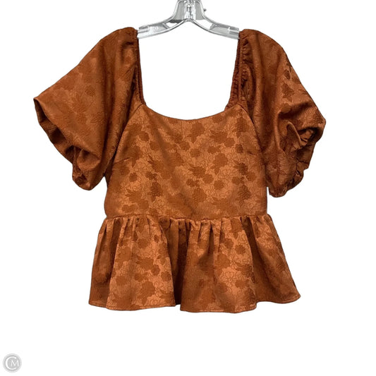 Top Short Sleeve By Arula In Orange, Size: Xl