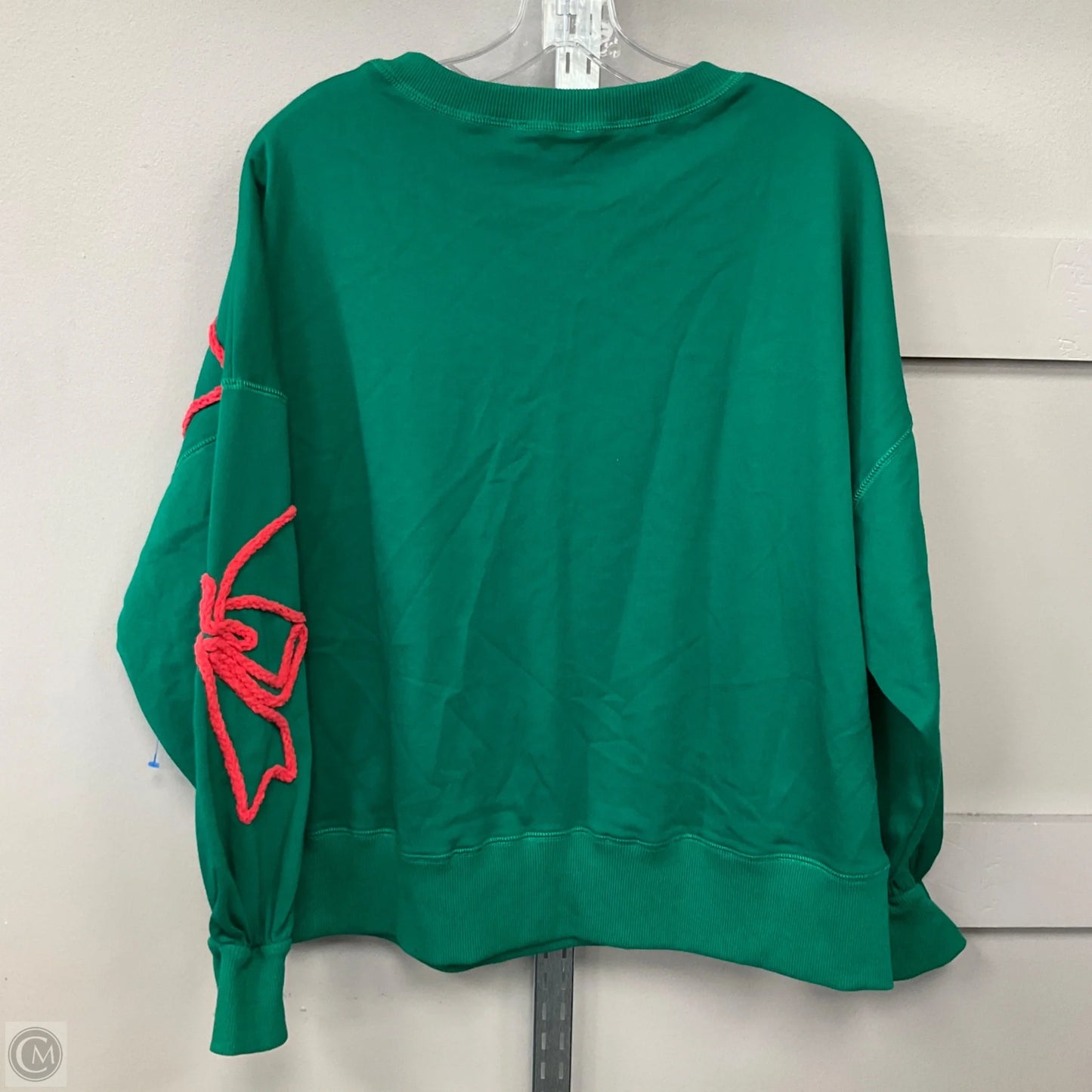 Sweatshirt Crewneck By Peach Love Cream California In Green, Size: 2
