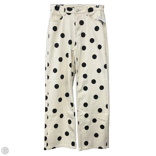 Jeans Wide Leg By Clothes Mentor In Polkadot Pattern, Size: 6