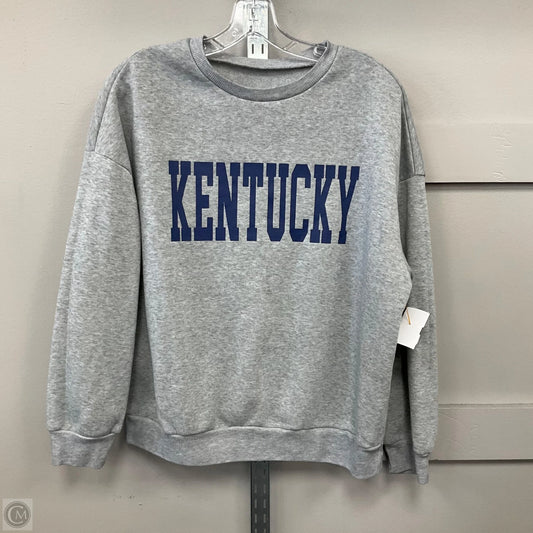 Sweatshirt Crewneck By Cmf In Grey, Size: M