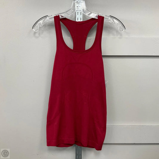 Top Sleeveless By Lululemon In Red, Size: 4