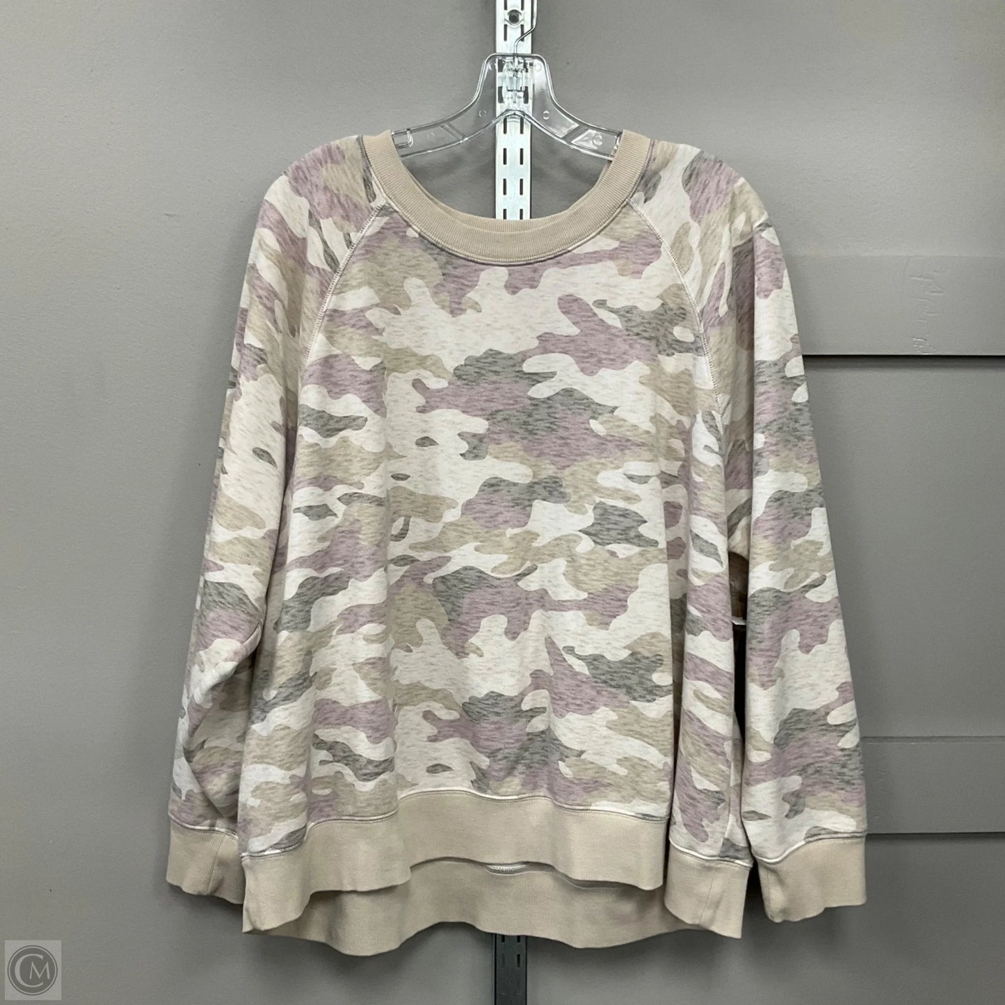 Sweatshirt Crewneck By Old Navy In Camouflage Print, Size: Xxl