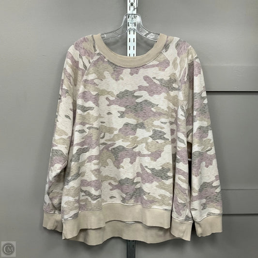 Sweatshirt Crewneck By Old Navy In Camouflage Print, Size: Xxl