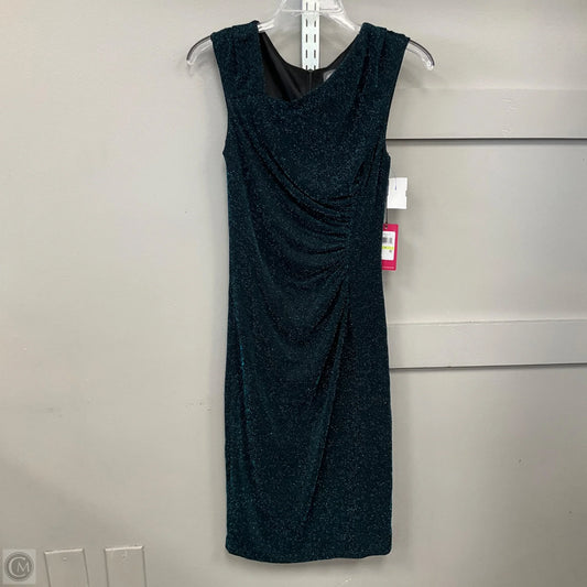 Dress Party Midi By Vince Camuto In Black & Blue, Size: 4