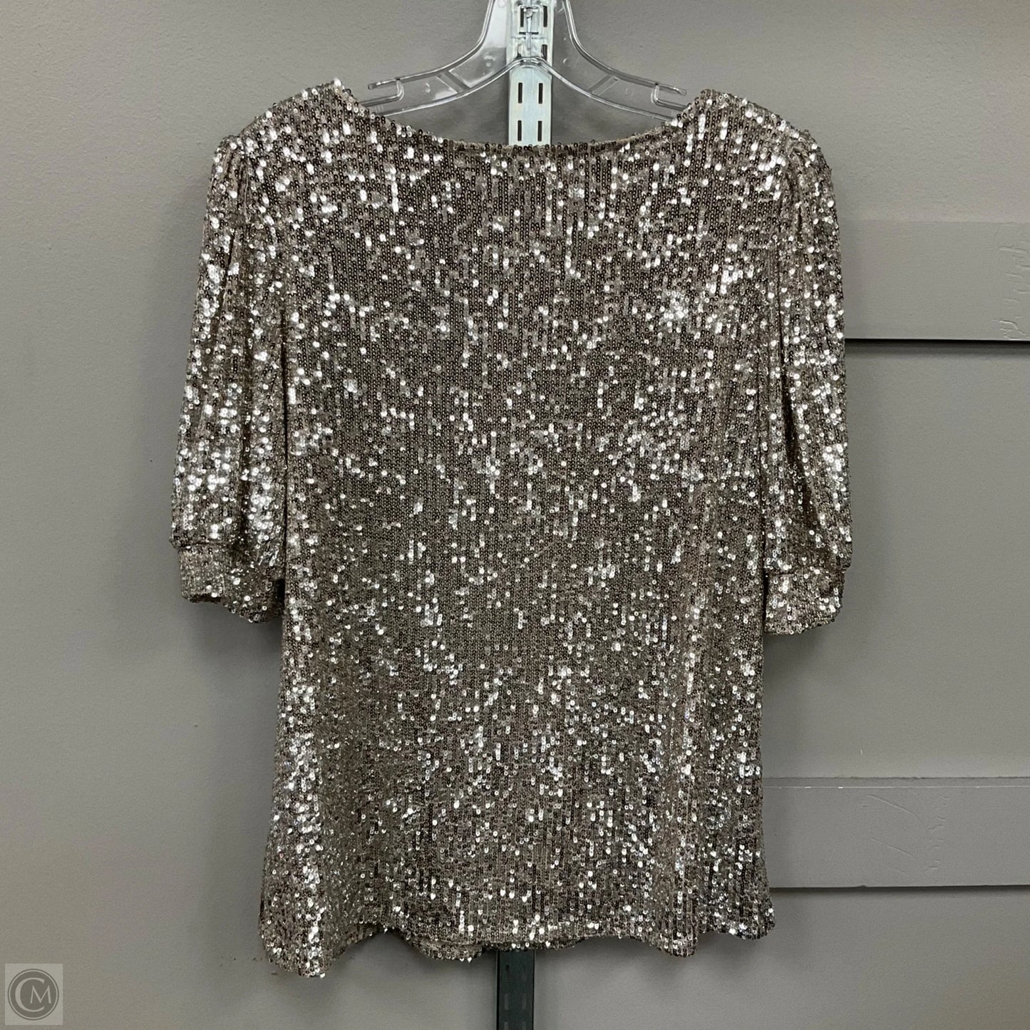 Top Short Sleeve By Cable And Gauge In Gold, Size: Xl