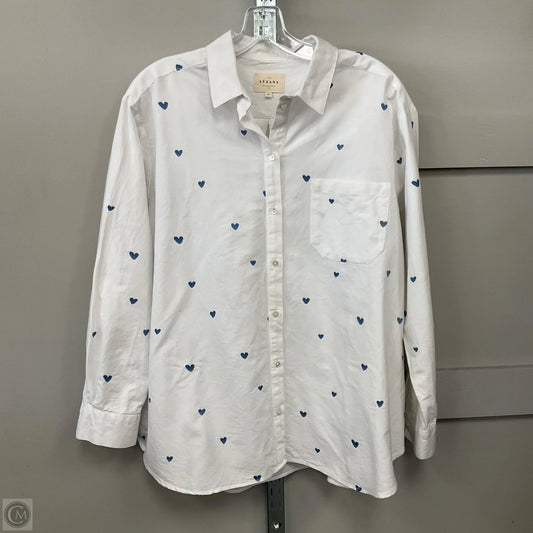 Top Long Sleeve By Sezane In White, Size: 12