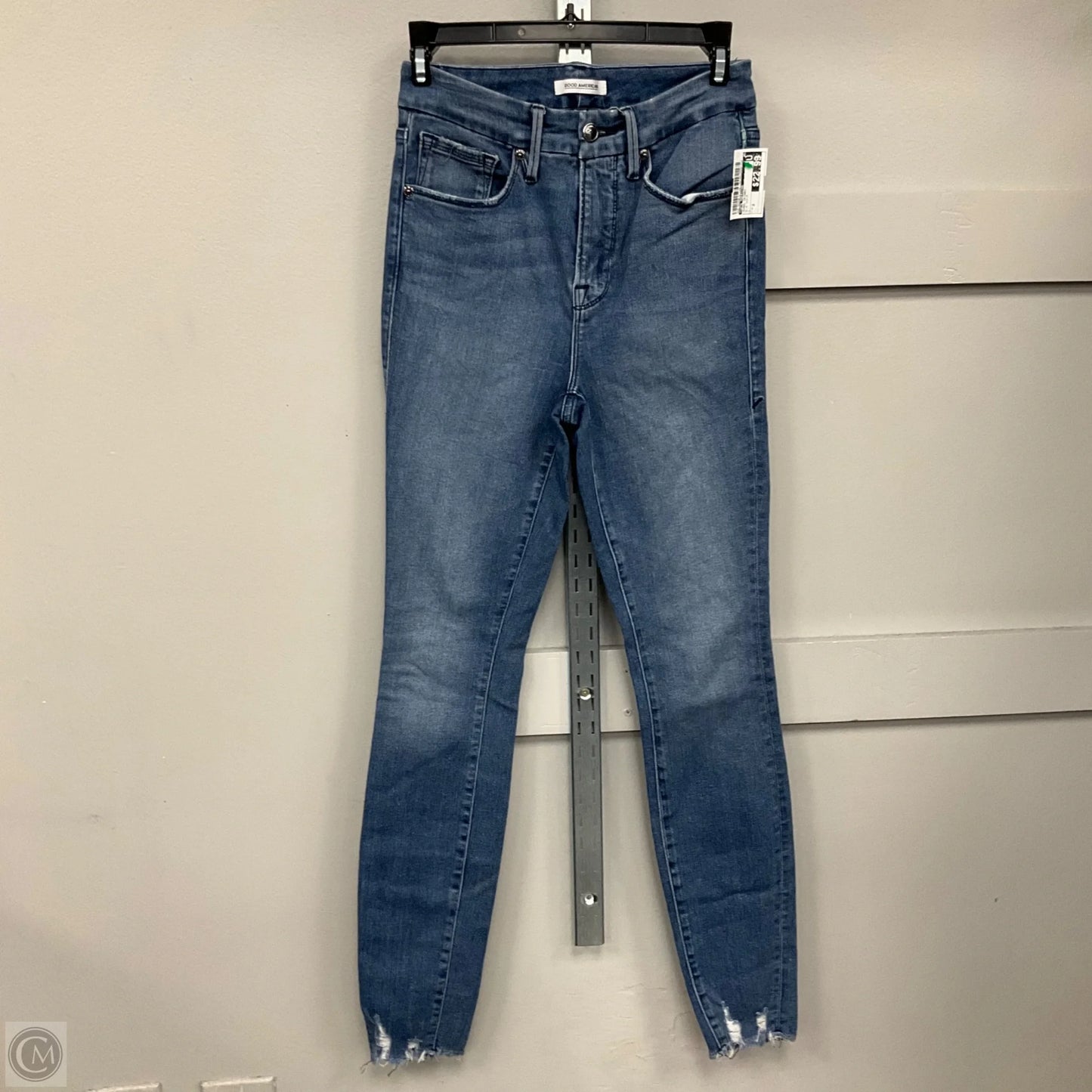 Jeans Skinny By Good American In Blue Denim, Size: 2