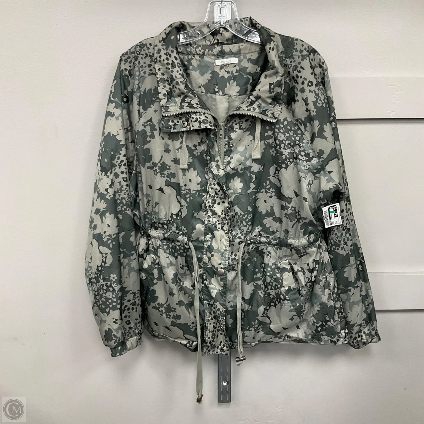 Jacket Windbreaker By Maurices In Green, Size: L