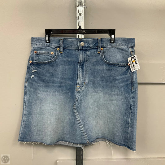 Skirt Mini & Short By Gap In Blue Denim, Size: 12