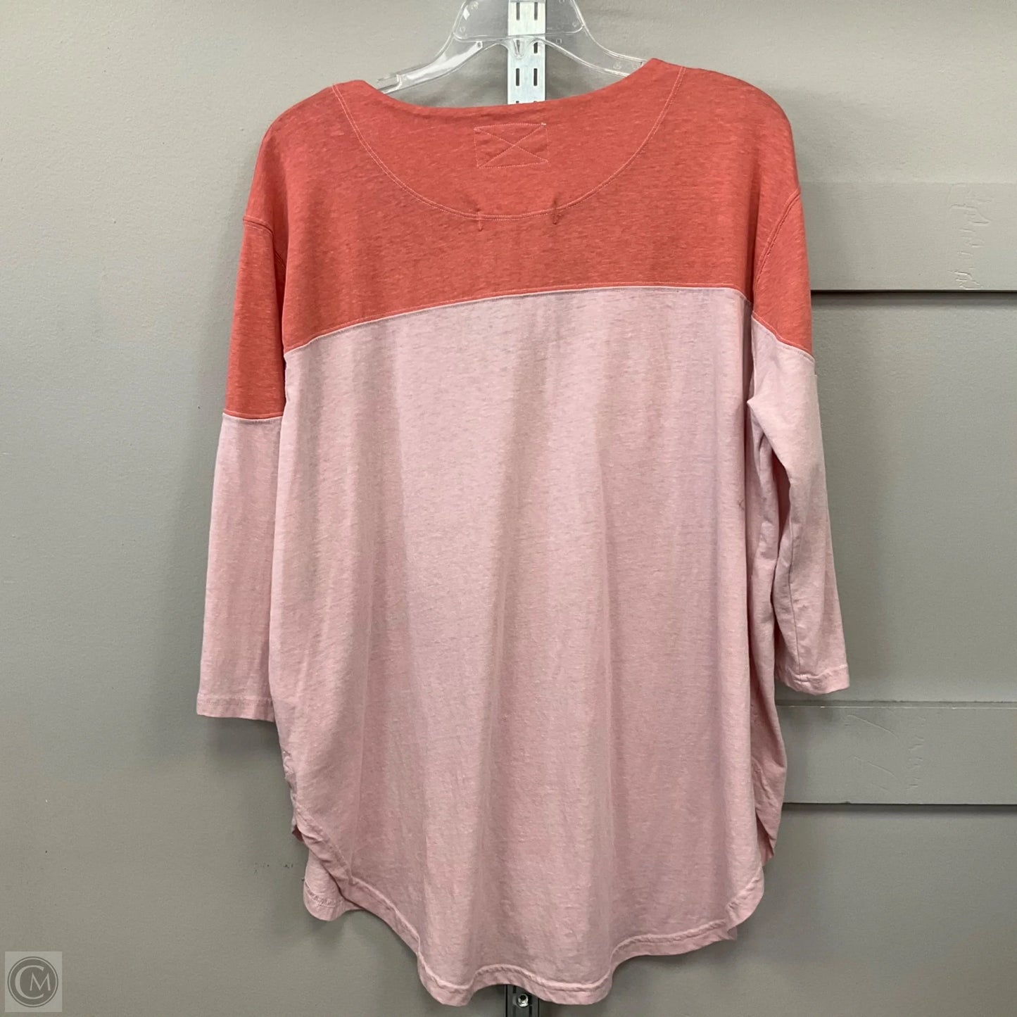 Top 3/4 Sleeve By We The Free In Pink, Size: M