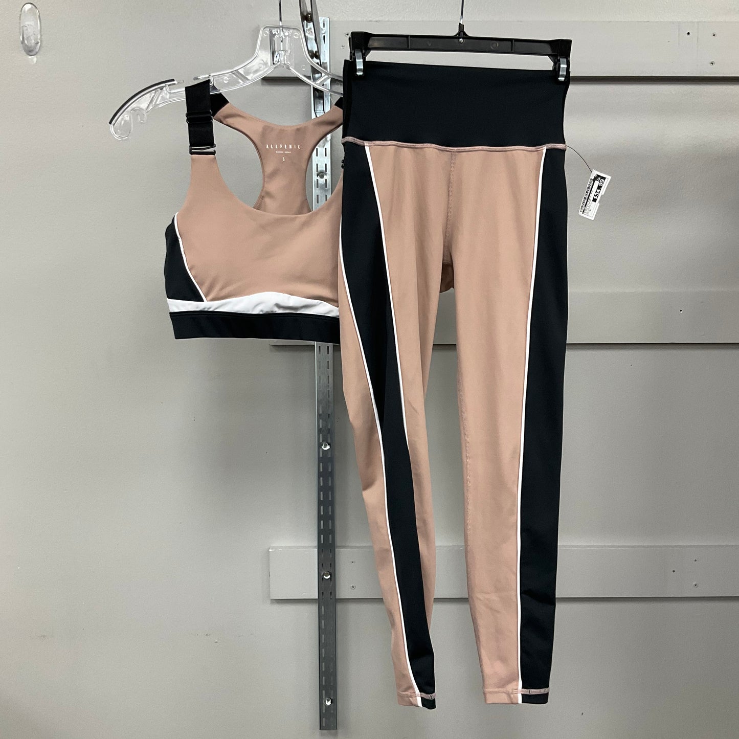 Athletic Pants 2pc By Allfenix In Black & Brown, Size: S