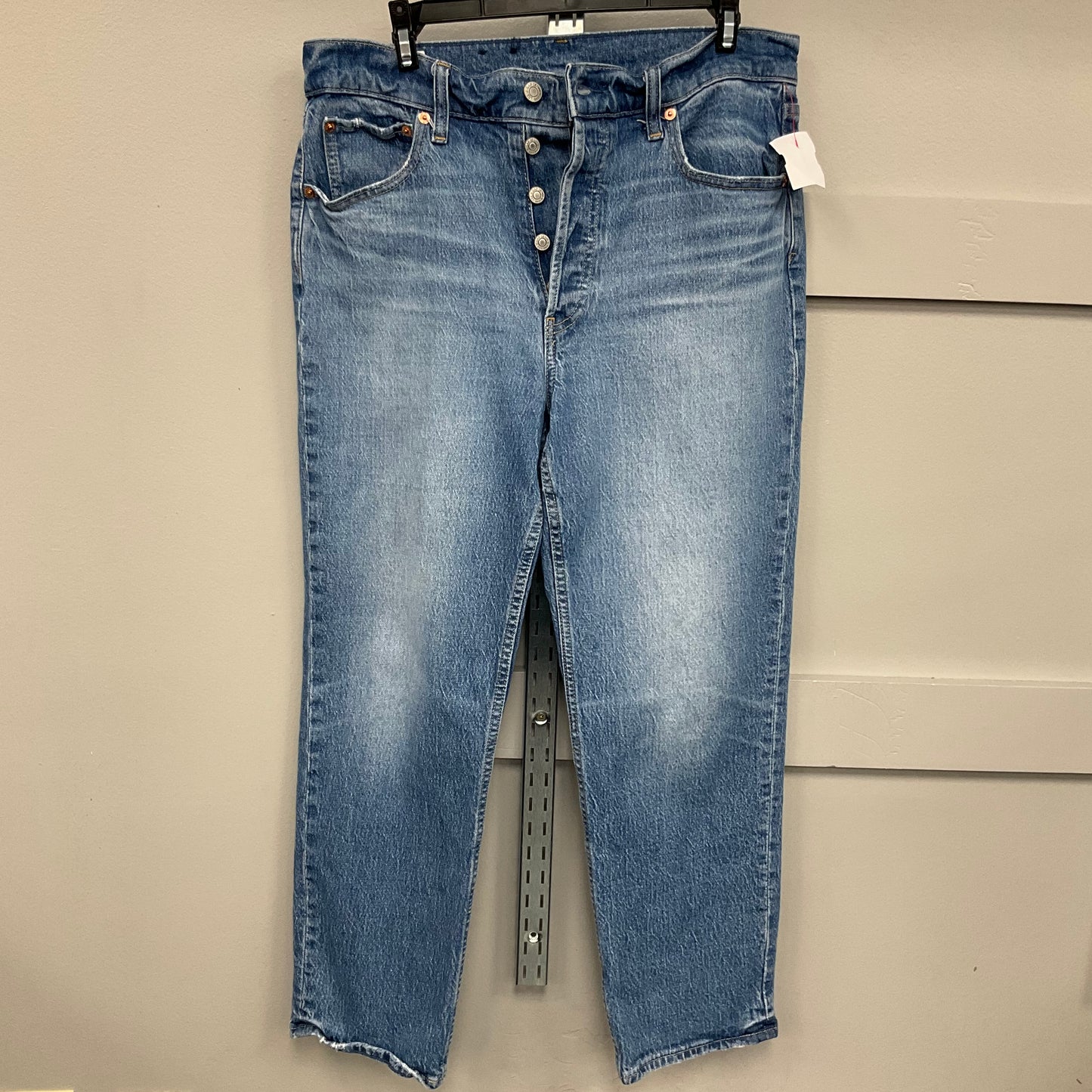 JEANS STRAIGHT by GAP In BLUE DENIM, Size: 12