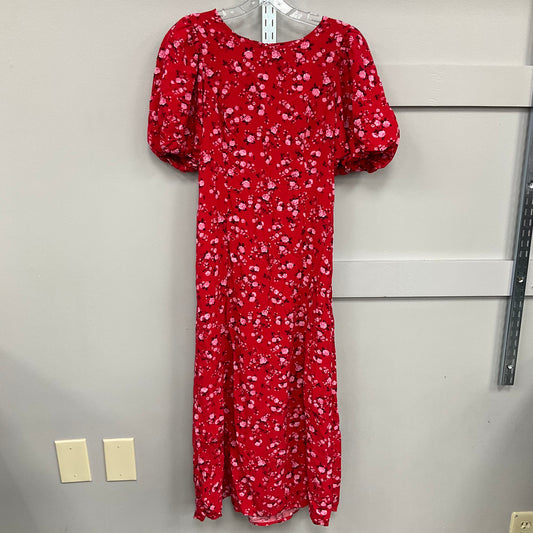 DRESS CASUAL MIDI by OLD NAVY In RED, Size: M