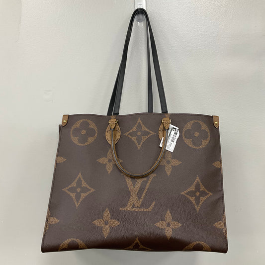 ONTHEGO Tote Luxury Designer By Louis Vuitton In Brown, Size:Large