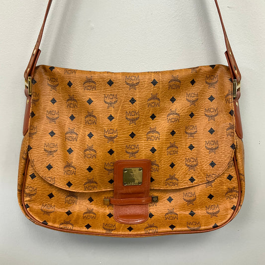 CROSSBODY LUXURY DESIGNER by MCM In BROWN, Size: LARGE