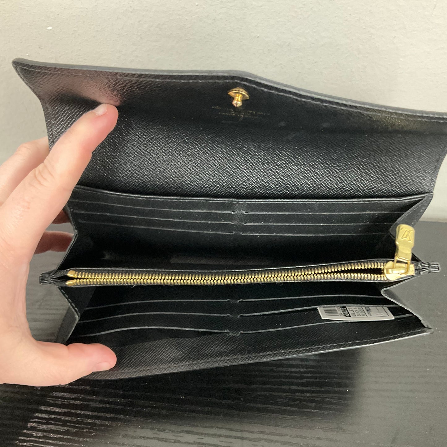 WALLET LUXURY DESIGNER by LOUIS VUITTON In BLACK & BROWN, Size: MEDIUM