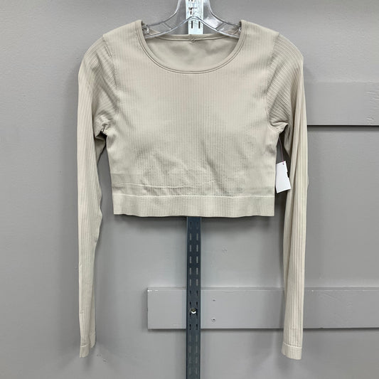 ATHLETIC TOP SS by LULULEMON In CREAM, Size: 10