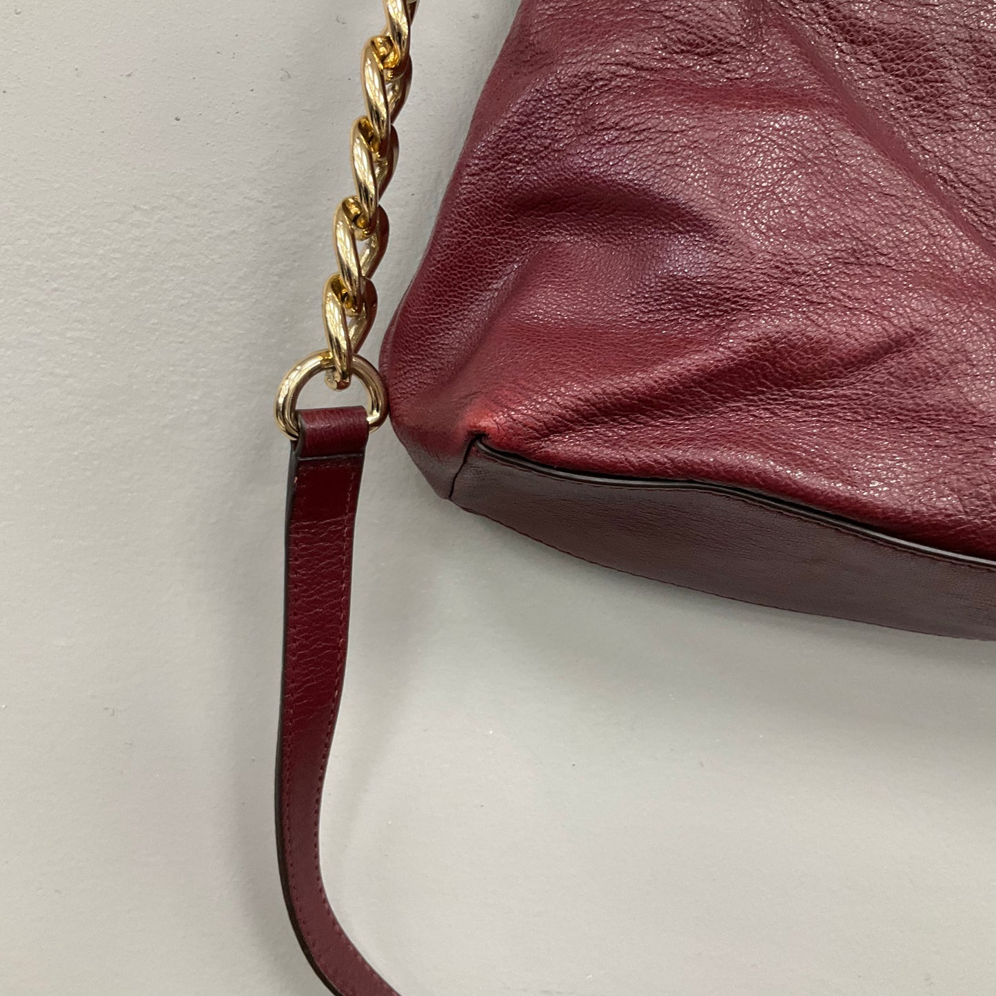 Handbag Designer By Michael Kors In Purple, Size:Medium