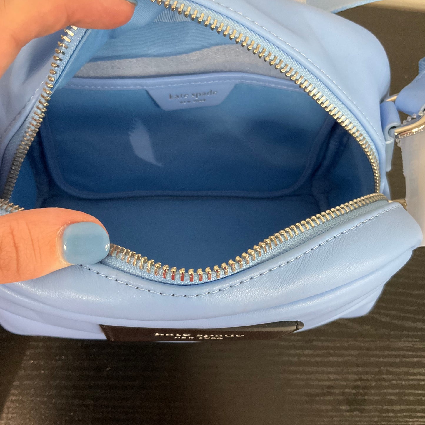 Crossbody Designer By Kate Spade In Blue, Size:Medium