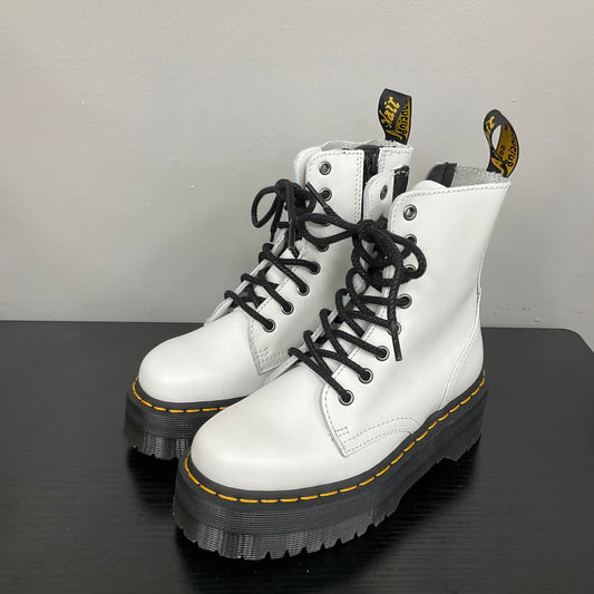 BOOTS COMBAT by DR MARTENS In WHITE, Size: 5