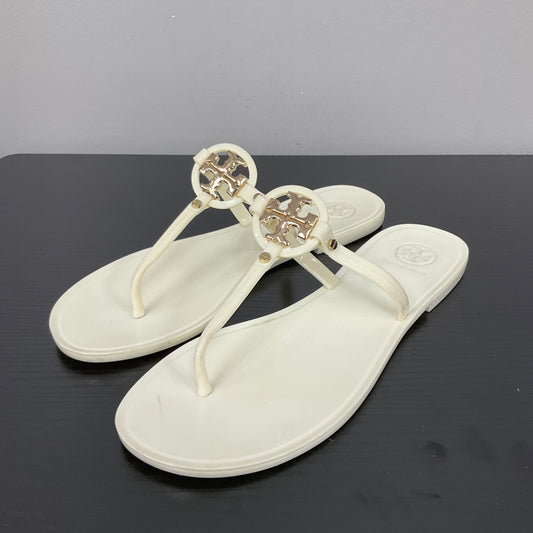SANDALS DESIGNER by TORY BURCH In CREAM, Size: 8.5