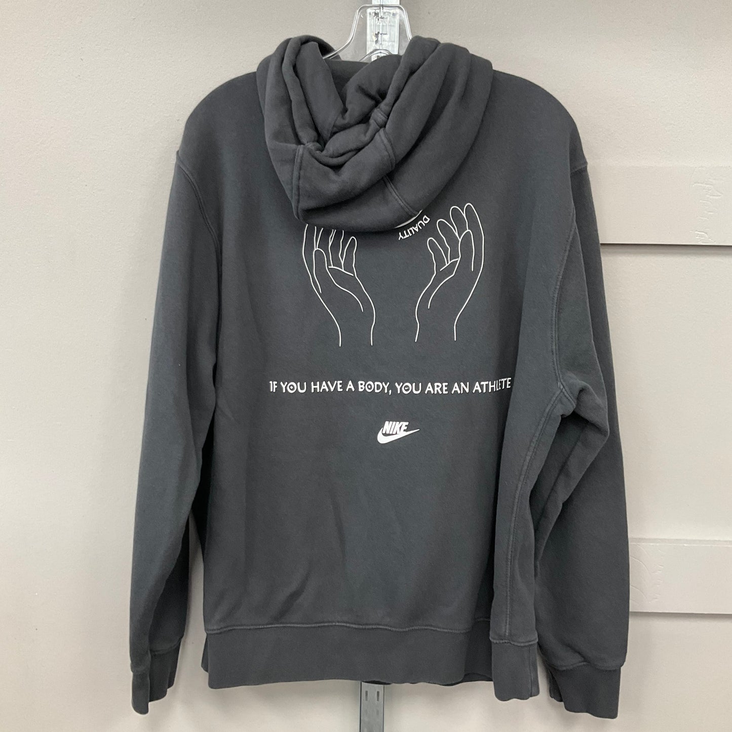 Sweatshirt Hoodie By Nike Apparel In Grey, Size:L