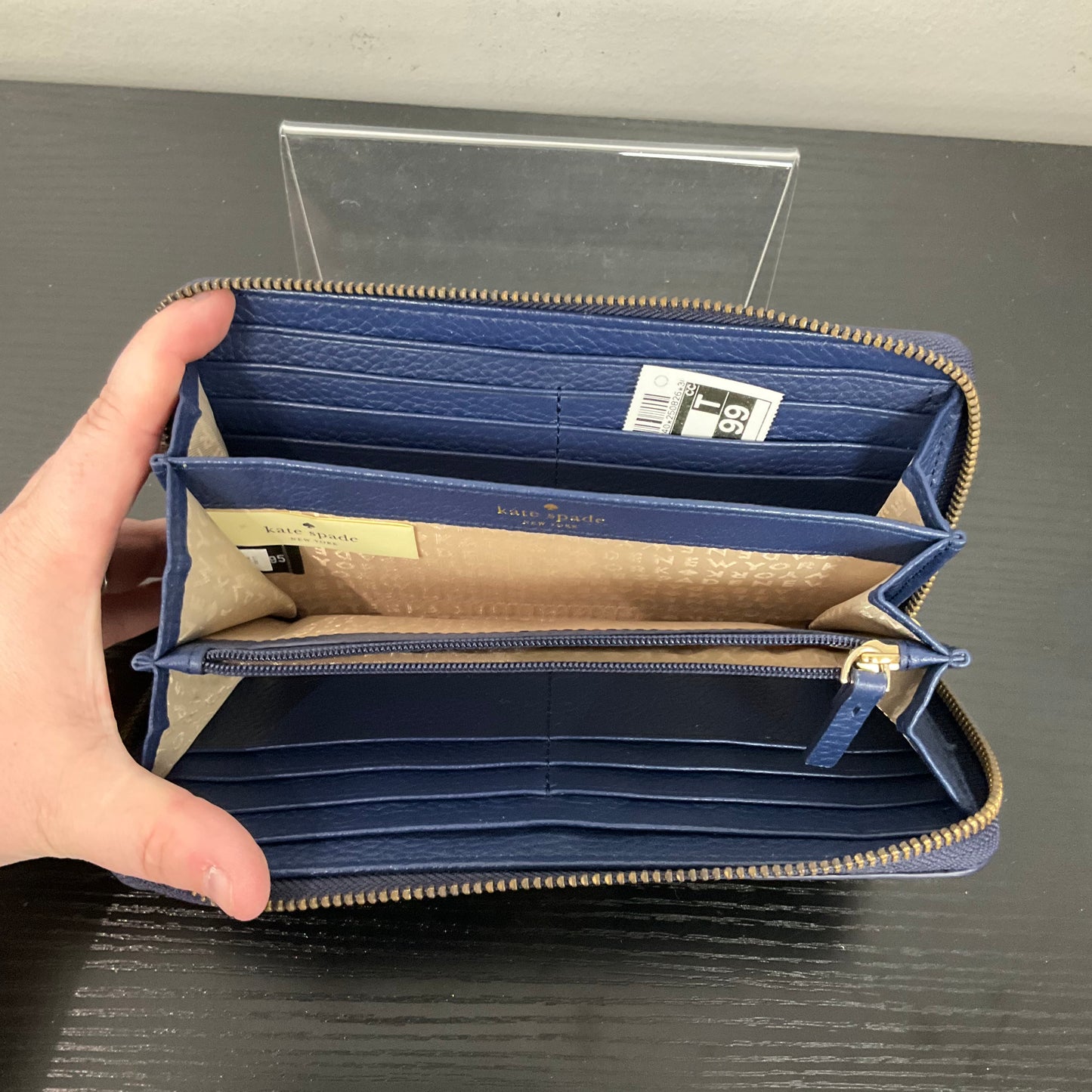 Wallet Designer By Kate Spade In Navy, Size:Medium