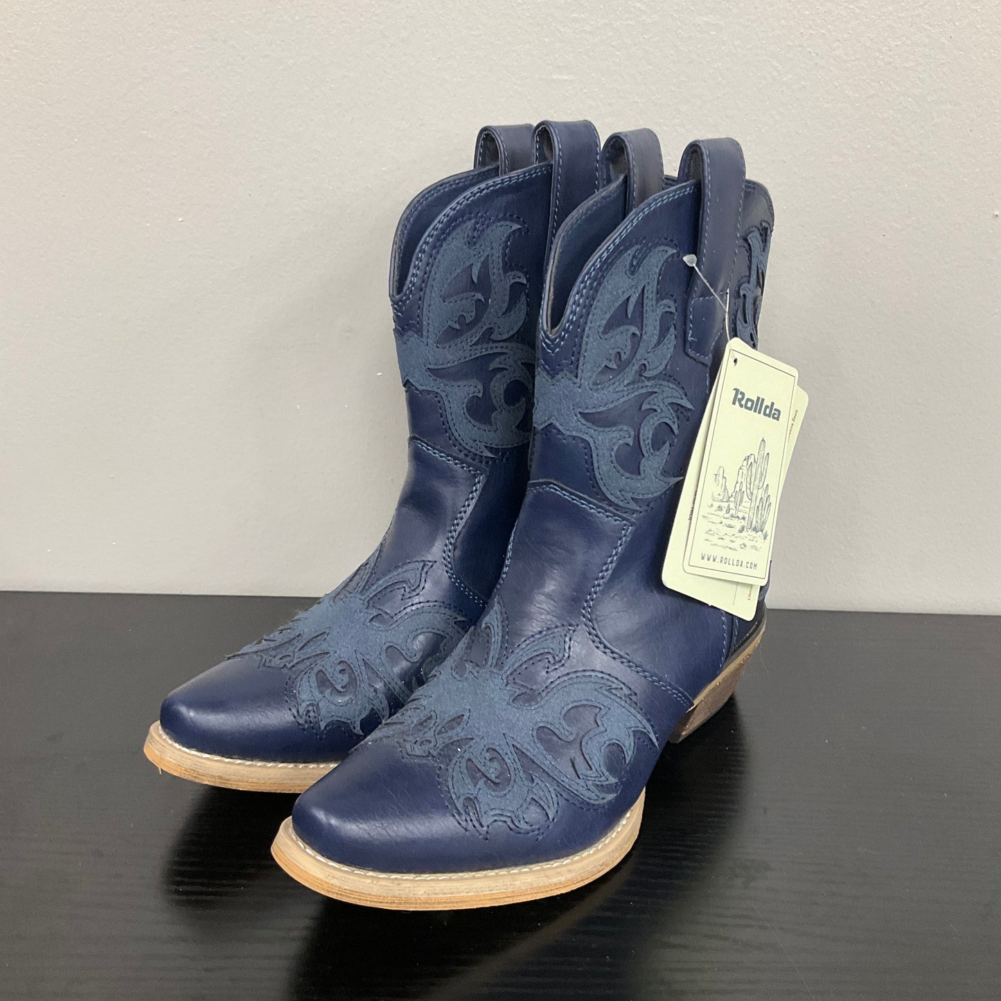 BOOTS WESTERN by ROLLDA In BLUE, Size: 7