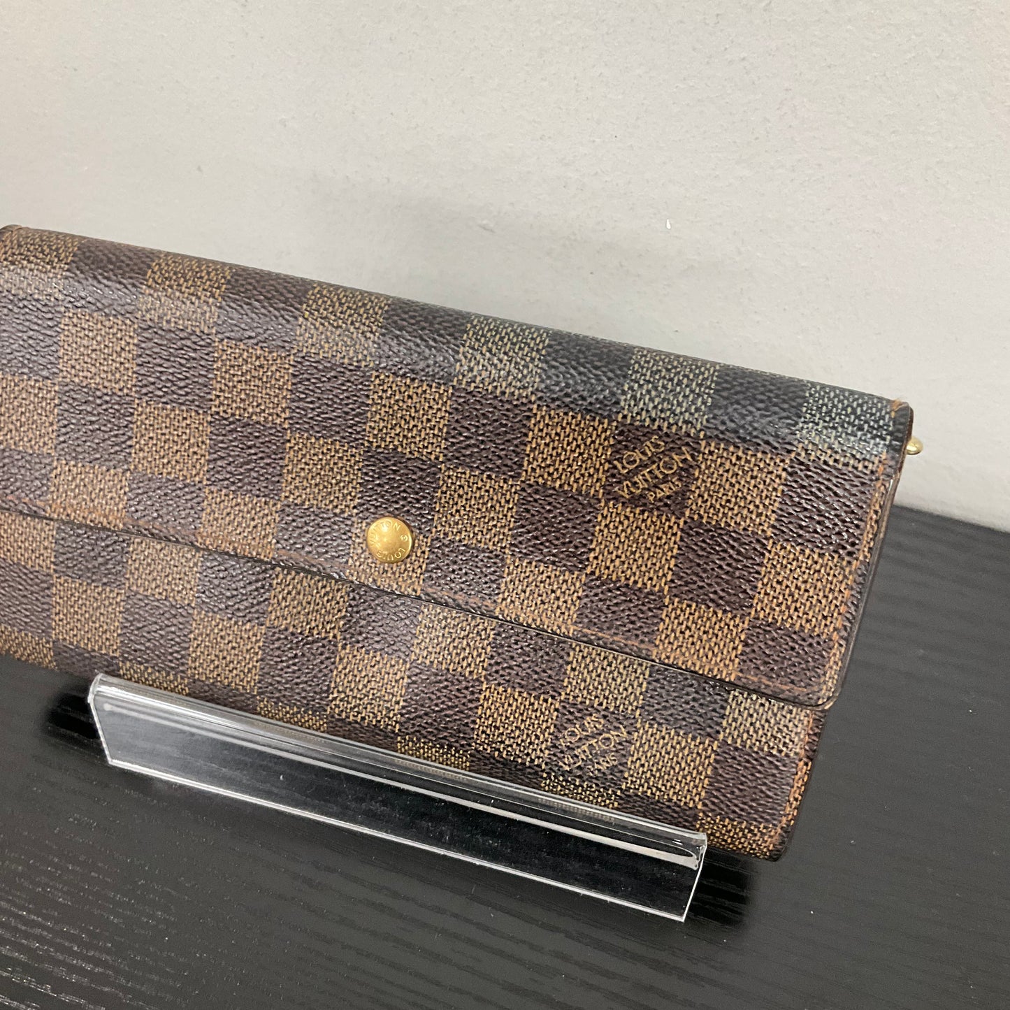 Wallet Luxury Designer By Louis Vuitton In Checkered Pattern, Size:Medium