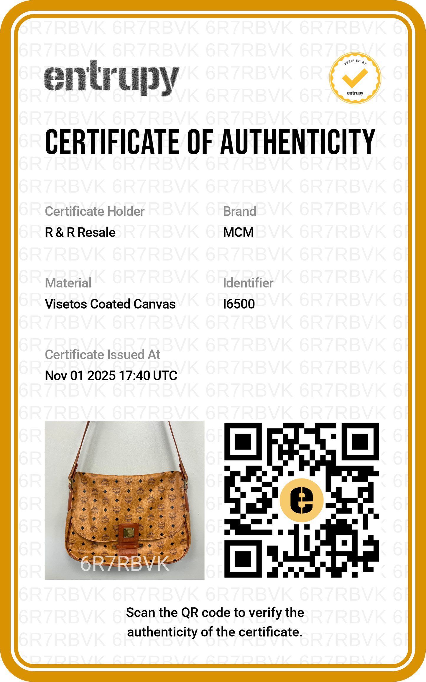 CROSSBODY LUXURY DESIGNER by MCM In BROWN, Size: LARGE