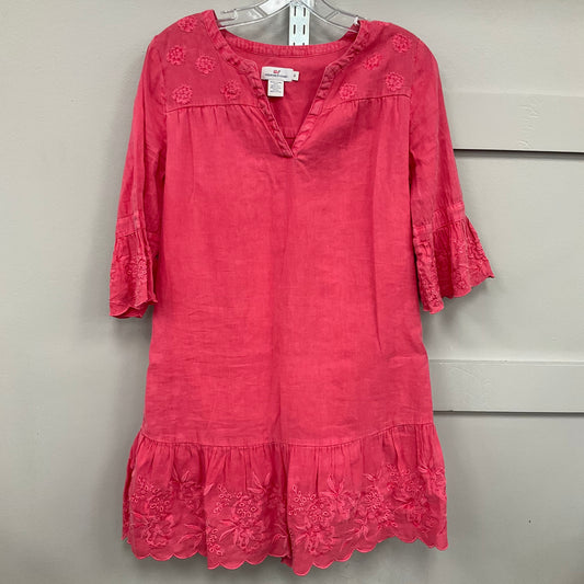 Dress Casual Midi By Vineyard Vines In Pink, Size:8