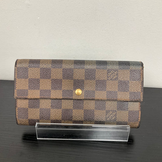 Wallet Luxury Designer By Louis Vuitton In Checkered Pattern, Size:Medium