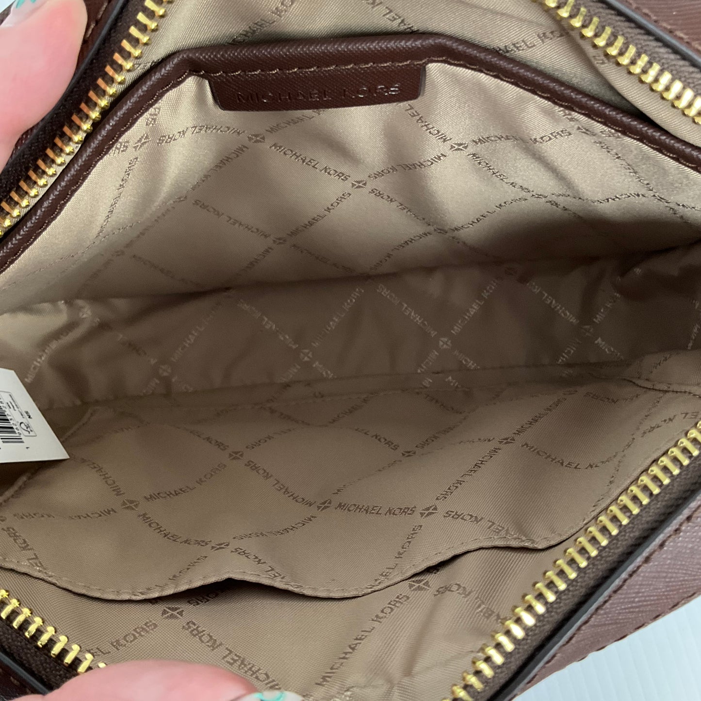 Crossbody Designer By Michael Kors, Size: Medium