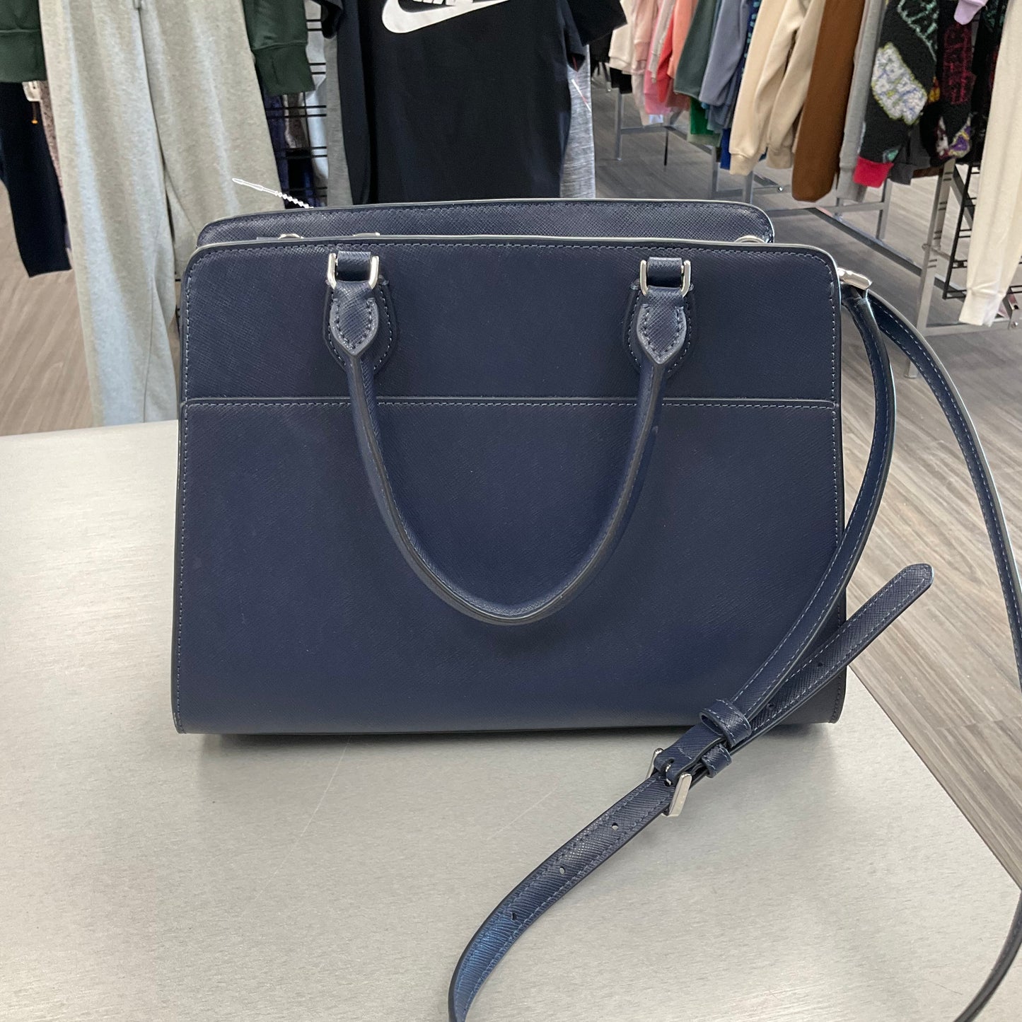 Crossbody Designer By Kate Spade In Navy, Size:Small