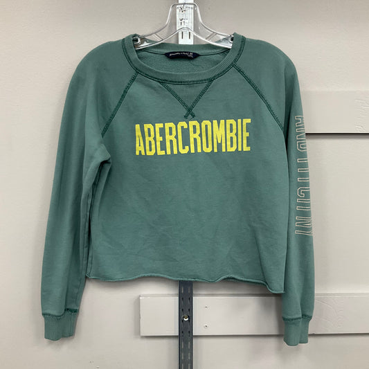 Sweatshirt Crewneck By Abercrombie And Fitch In Green, Size:Xs